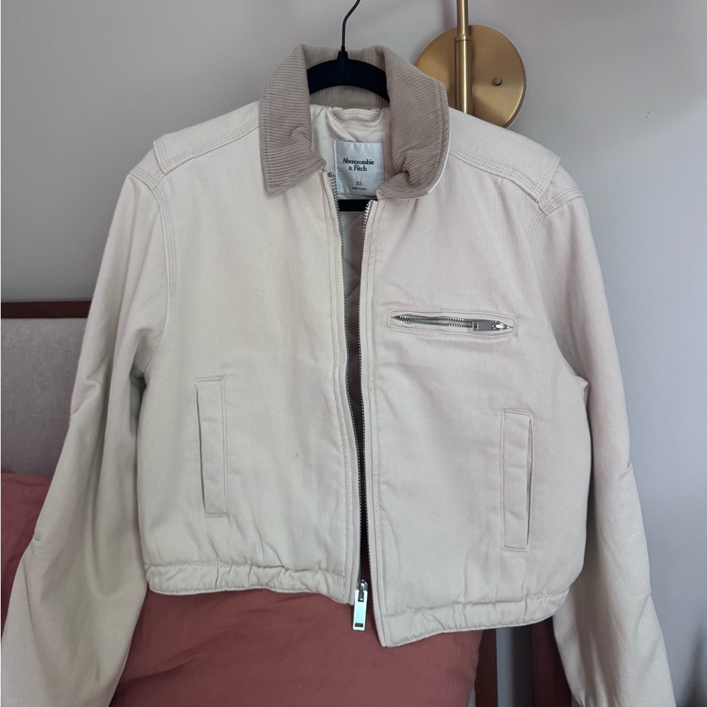 Cropped Twill Workwear Jacket NWT
